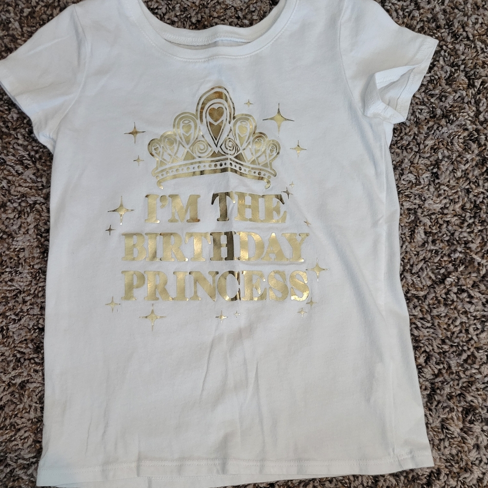 Girl's size 5t birthday shirt